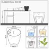 Lechuza Pflanztopf Classico Eco 28 cm Kunststoff hellgrau Bild 2