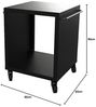 Morsø Morsoe Living Servierwagen Gartentisch klein terra 80 x 60 x 60 cm schwarz Bild 3