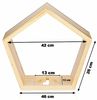 Baby Vivo Regal für Toniebox mit magnetischer Aufbewahrung für über 68 Tonies - Fünfeck Bild 2