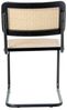 DRW Set mit 4 Stühlen aus Holz, Rattan und Metall in Natur und Schwarz, 48 x 53 x 81 cm Bild 3