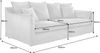 riess-ambiente 3-Sitzer HEAVEN 210cm natur · Hussensofa inkl. Kissen und abnehmbaren Bezug, Einzelartikel 1 Teile, Wohnzimmer · Leinenstoff-Gemisch · Federkern-Polsterung · Landhausstil Bild 3