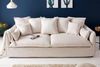 riess-ambiente 3-Sitzer HEAVEN 210cm natur · Hussensofa inkl. Kissen und abnehmbaren Bezug, Einzelartikel 1 Teile, Wohnzimmer · Leinenstoff-Gemisch · Federkern-Polsterung · Landhausstil Bild 4