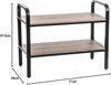Schuhregal, Schuhregal, 2 Ebenen, für 7 Paar, Holz - 5five Simply Smart Bild 2