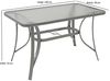 Gartentisch 120x70 cm, Metall grau + Glas Bild 2