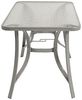 Gartentisch 120x70 cm, Metall grau + Glas Bild 5