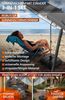 4smile Sonnenschirm Balkon SunnyJoy im 3er-Set - UPF 50+ Balkon Schirm 200 cm + Sonnenschirmständer befüllbar + Sonnenschirmhülle - Sonnenschutz Balkon, Gartenschirm, Anthrazit Bild 2