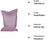BuBiBag XXL Sitzsack, Outdoor Sitzsäcke für Kinder und Erwachsene, Bodenkissen Beanbag Fatboy wetterfest (Puderflieder 145x100 cm) Bild 4
