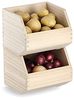 Zeller Present Aufbewahrungskorb Stapelkiste, Holz Bild 5