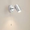 Lindby Wandleuchte Remilan, LED, Metall, Chrom IP44, 1 x 10 W LED Bild 4
