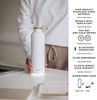 EQUA Smart Trinkflasche – 23 oz – Bluetooth Verbindung mit App und Lichtsignal Erinnerungen – Doppelwandige Vakuum-Isolierflasche aus Edelstahl - Metalldeckel, White, MT 14 Bild 2
