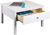 Inter Link Couchtisch CHILLY HOME, Weiß, Kiefernholz massiv, 1 Schublade, B 70 x H 47 x T 70 cm Bild 3