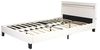 Home Deluxe Polsterbett mit LED-Beleuchtung 'ASTRO' 2x Lattenrost Weiß 140x200 cm Bild 5