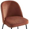 Vente-unique - ALPALI Stuhl SamtStoff Rot - B 57,5 cm x H 83,5 cm x L 50 cm Bild 5
