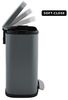 Spirella Kosmetikeimer 5 Liter Edelstahl mit Absenkautomatik und Inneneimer "Akira" Badezimmer Mülleimer Softclose Abfalleimer schwarz matt Bild 5