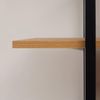 CARO-Möbel Bücherregal MEDA, Regal im Industrial Stil aus Metall in schwarz und MDF Holzoptik 5 Reg Bild 4