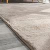 Paco Home Hochflor Teppich Wohnzimmer Flauschig Fellteppich Kunstfell Plüsch Shaggy Weich Fellimitat, Grösse:160 cm Rund, Farbe:Beige Bild 2