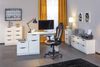 Drehstuhl Bürodrehstuhl COOLLIFE Kunstleder Schwarz Weiß mit Armlehne Bild 2