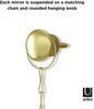 Umbra Dima Wandspiegel, Rund, Spiegel-Set, Wanddekoration, Messing, Glas/Metall, 3er Set, 1013877-104 Bild 5