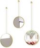 Umbra Dima Wandspiegel, Rund, Spiegel-Set, Wanddekoration, Messing, Glas/Metall, 3er Set, 1013877-104 Bild 2