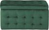 Hocker mit Stauraum Samtstoff dunkelgrün MICHIGAN Bild 4