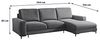 Selsey Mokpeo - Ecksofa mit Schlaffunktion, Bettkasten und schwarzen Füßen, 244 cm breit (Veloursbezug Graphitgrau, Ottomane rechts) Bild 3