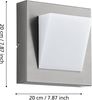 Eglo 94114 Aussen-LED CALGARY 1 edelstahl, LED max. 1X3,7W Bild 4