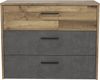 FORTE Ricciano Sideboard, Holzwerkstoff, Braun/Grau, 99,8 x 79,9 x 41,5 cm Bild 2
