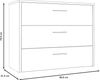 FORTE Ricciano Sideboard, Holzwerkstoff, Braun/Grau, 99,8 x 79,9 x 41,5 cm Bild 5