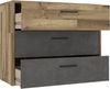 FORTE Ricciano Sideboard, Holzwerkstoff, Braun/Grau, 99,8 x 79,9 x 41,5 cm Bild 4