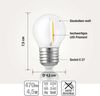 hellum Led Birnen E27, Glühbirne E27 Warmweiß mit 4,5 Watt Mini Globe Ersatz für 40W Glühlampen 470 Lumen 2700 Kelvin, Lampe E27 für Led Beleuchtung matt 209211 Bild 2