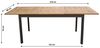 Dehner Auszugstisch Calais, 152 / 210 x 89 x 76 cm, aus FSC® - zertifiziertem Teakholz / Aluminium, natur Bild 3