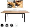 Dehner Auszugstisch Calais, 152 / 210 x 89 x 76 cm, aus FSC® - zertifiziertem Teakholz / Aluminium, natur Bild 4