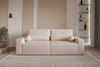 MOEBLO Sofa Denver mini aus Bouclé, Stilvolles Sofa mit Schlaffunktion in Bouclé-Stoff, Couch, Polstermöbel, Sitzmöbel, Wohnzimmermöbel 3-Sitzer-Sofa Stoffsofa, Bettkasten, mit Schlaffunktion Bild 3