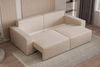 MOEBLO Sofa Denver mini aus Bouclé, Stilvolles Sofa mit Schlaffunktion in Bouclé-Stoff, Couch, Polstermöbel, Sitzmöbel, Wohnzimmermöbel 3-Sitzer-Sofa Stoffsofa, Bettkasten, mit Schlaffunktion Bild 5