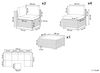 Beliani 'BELVEDERE' Lounge Set, PE Rattan braun Bild 3