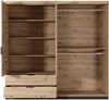 Kleiderschrank Tally Drehtürenschrank 220x60x210cm Artisan Eiche anthrazit 3-türig Bild 3