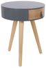 Home Deco Factory HD6202 Nora Nachttisch, Möbel, für Schlafzimmer, Holz/MDF, 35 x 35 x 46,5 cm, Grau Bild 3