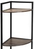 Spetebo Eckregal Standregal freistehend mit 3 Ablagen aus Holz, Anzahl 1-tlg, Metall Standregal mit 3 Holzfächern Bild 4