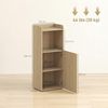 HOMCOM Badkommode 3-stufig verstellbares Regal, Melaminoberfläche (Badschrank, 1 St, Aufbewahrungsschrank), für Badezimmer, Wohnzimmer, Eiche Bild 3