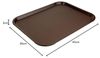 Contacto Serviertablett rechteckig 45x35 cm braun Polypropylen rutschhemmend Gastro-Tablett Bild 2