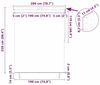 vidaXL Rollo Creme 200 x 250 cm Stoff und Aluminium 362091 Bild 4