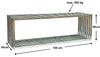 DanDiBo Kaminholzregal Innen Edelstahl Metall Kaminholzständer 96429 Brennholzregal 150 cm Holzkorb Kaminholzhalter Bild 2