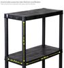 2 x Kreher PRIMO PLUS - Kunststoffregal 12 Zoll (Schwarz) Bild 3