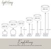 Light & Living Lampenschirm LIVIGNO, Ø 40 cm, Cremeweiß, Außenmaterial Stoff, Innenmaterial PVC, Halterung aus Metall Bild 5