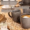 SÄNGER Kaffeebecher Set Kairo Graphit - 6 teilig aus Steingut Bild 5