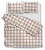 Zo! Home Cotton Bettwäsche 155x220 Quattro di Lino Sandy beige weiß Karo Bild 2