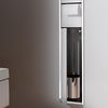 EMCO Asis 150 Unterputz-Schrankmodul, Badezimmerschrank als Toilettenpapierhalter & Klobürstenhalter mit extra Fach, Hochschrank mit Push to Open-Funktion, optiwhite Bild 4