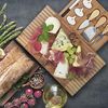 Dimono Käsebrett Deluxe mit 3 Käse-Messern, (Servier-Brett mit Käsebesteck, 8-St), Käse-Schneidebrett Bild 2