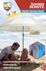 Menz Sonnenschirm Strand in Beige - 3er Set inkl. Strandschirm windfest stabil + Rasendorn Sonnenschirmhalter + Sonnenschirmhülle, Sonnenschirm mit Rasendorn, robuster Schirmspieß für Garten Bild 3