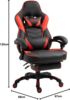 CLP Gaming Bürostuhl Tilos Kunstleder höhenverstellbar und drehbar,schwarz/rot Bild 2